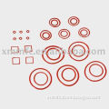 red NBR EPDM Viton silicone FVMQ rubber o ring with light color
